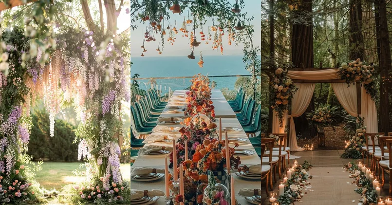wedding aesthetic, outfit ideas collage for special occasions