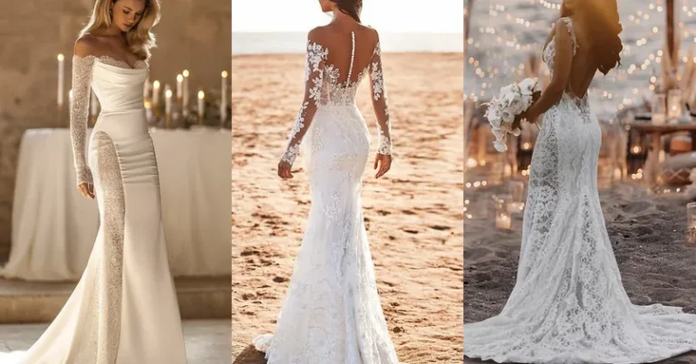 wedding dresses, outfit ideas collage for special occasions