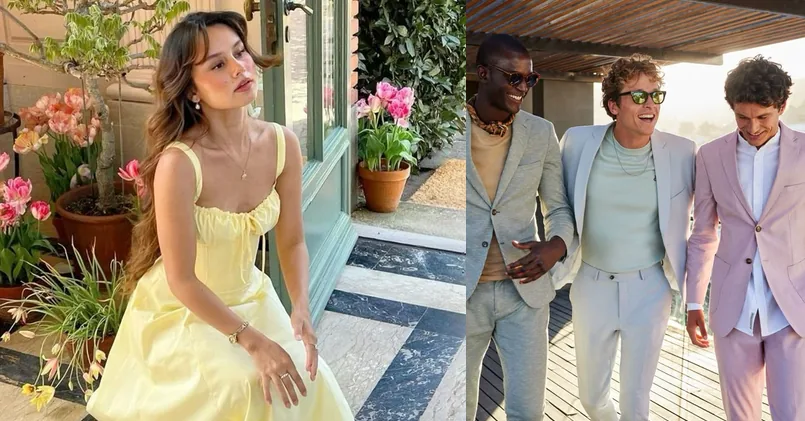 wedding outfit guest, outfit ideas collage for special occasions