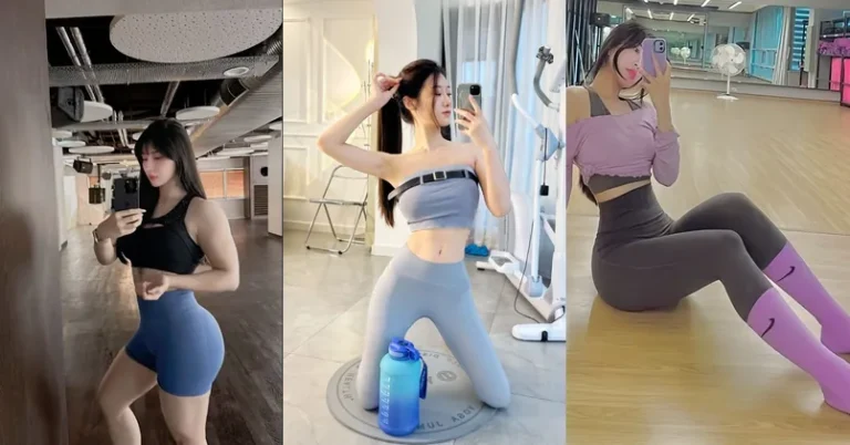 japanese gym outfit, photo collage